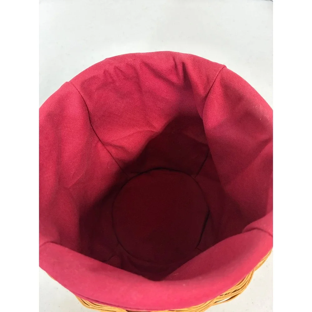 Longaberger‎ 2005 Family Signed Basket Cranberry Liner Berry Tie-On Handmade USA